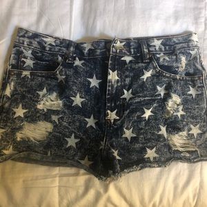 Denim shorts